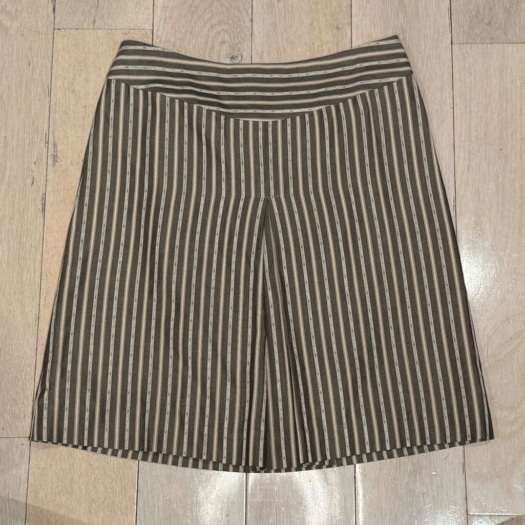 Mayle Gray And Cream A-Line Skirt Size 4
